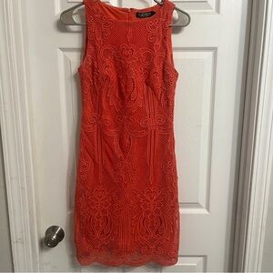 Ralph Lauren Orange Sheath Dress